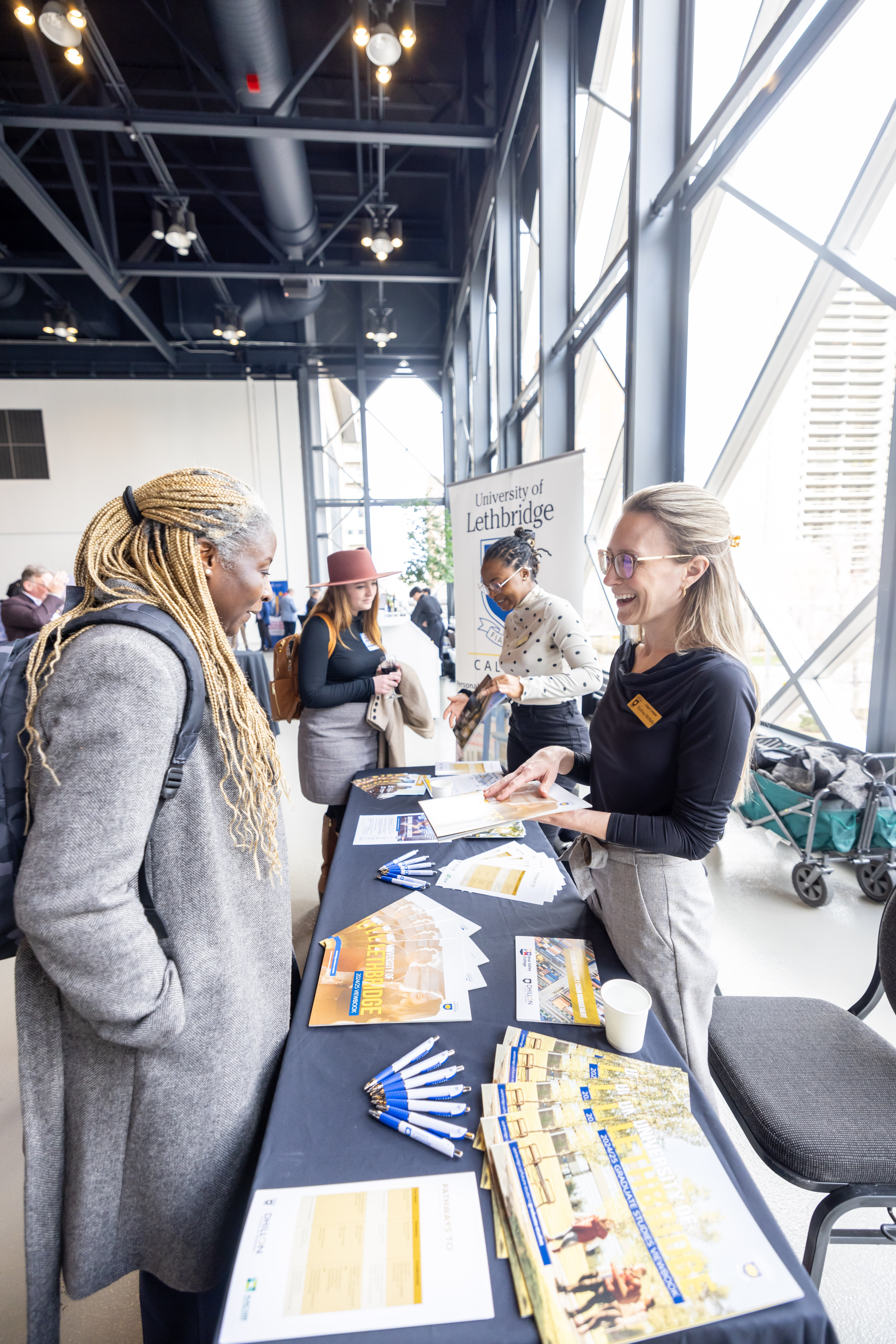 Attendees connecting at Calgary event