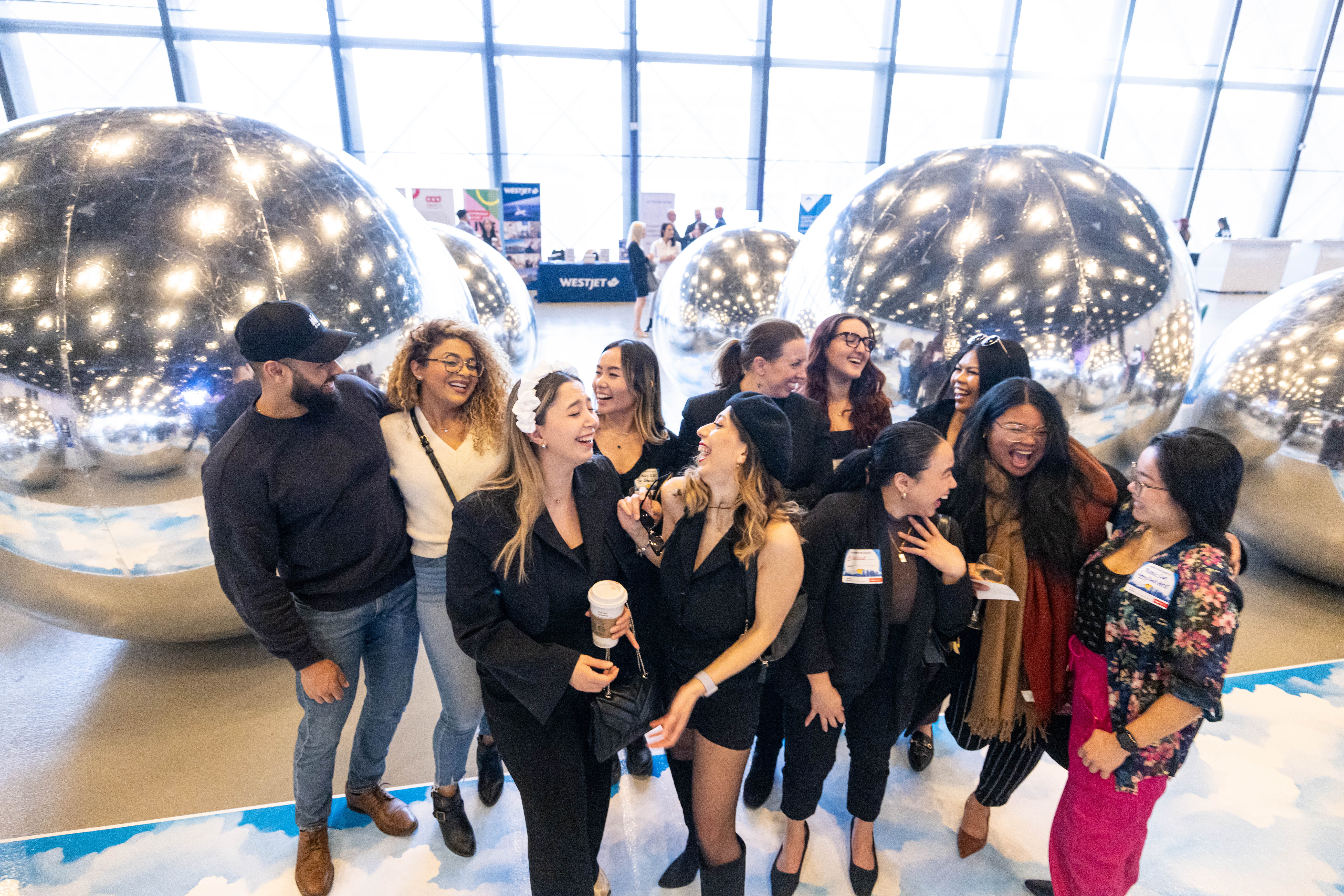 Attendees connecting at Calgary event