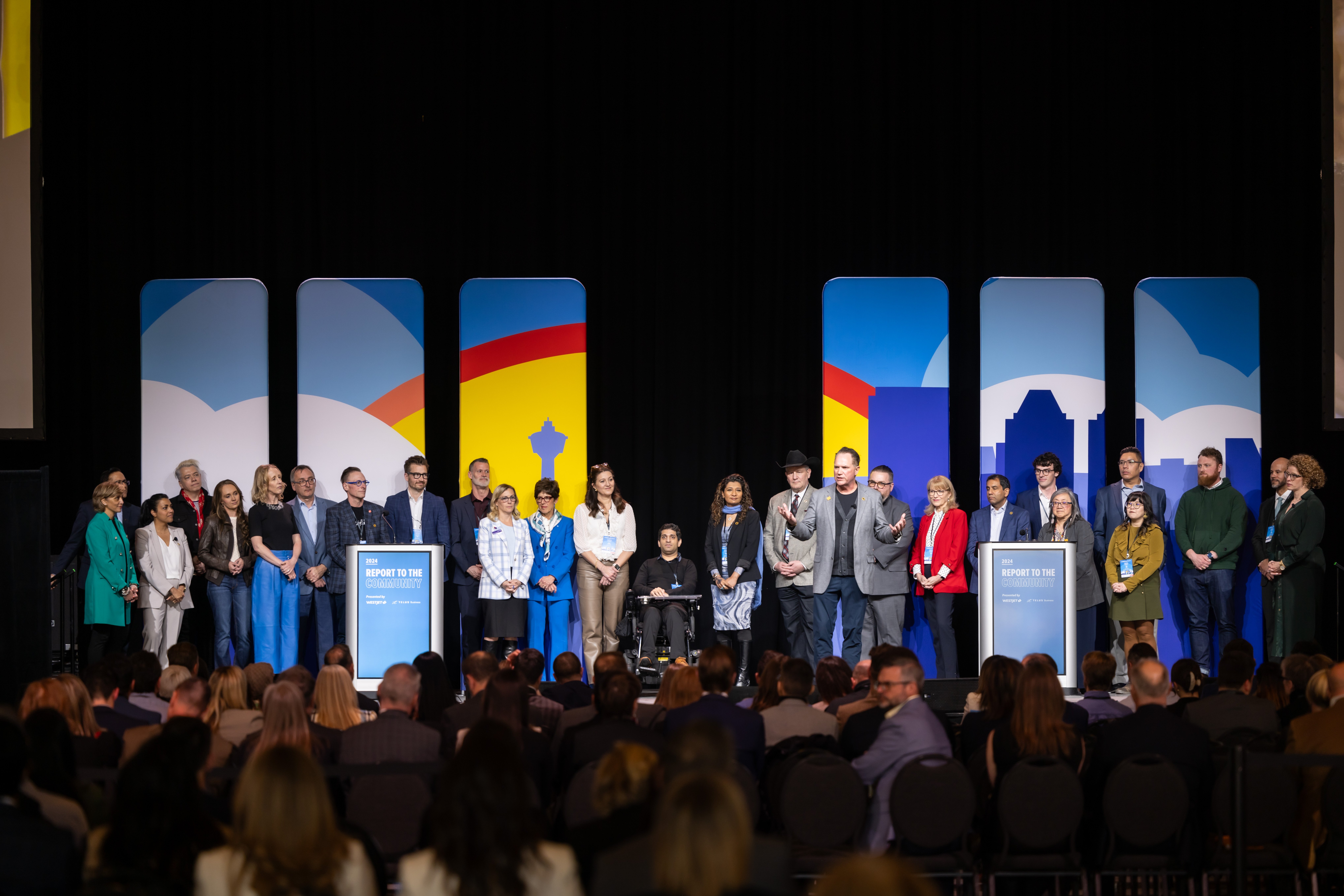 Attendees connecting at Calgary event